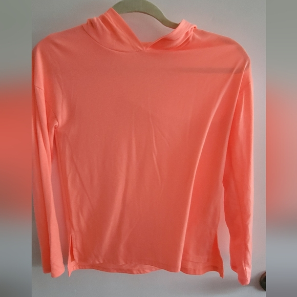 Athletic Works Kid's Bright Coral Hoodie Size 10/12 - Picture 1 of 3
